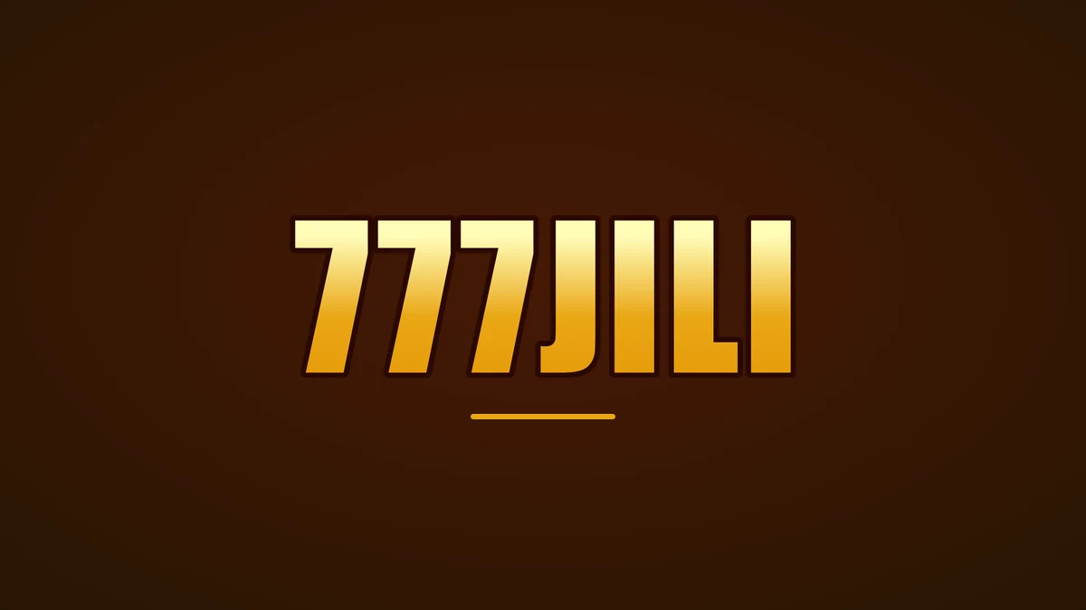777JILI wordmark in gold capitals on a dark brown ground